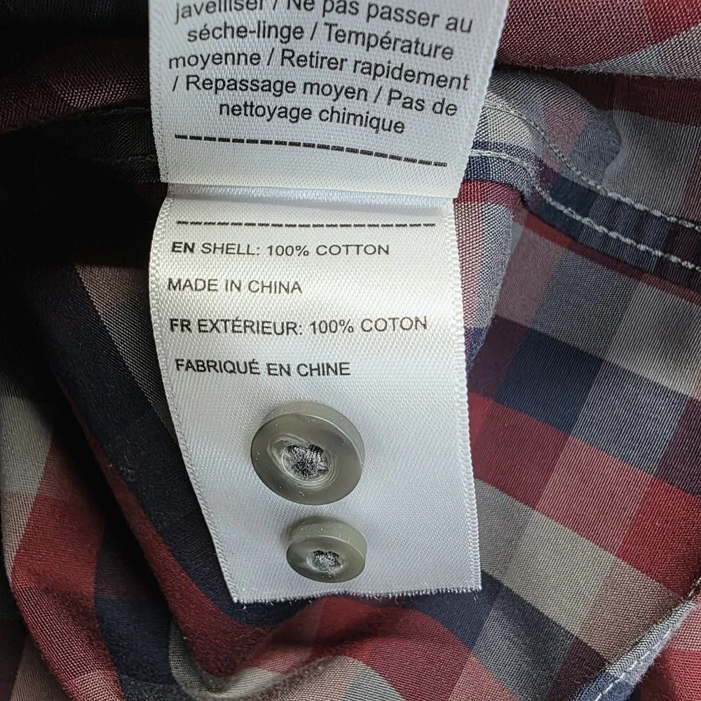 UNTUCKit Shirt Mens 2XL Plaid Pomerol WF Wrinkle Free Button‎ Down Casual